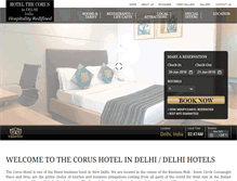 Tablet Screenshot of hotelcorus.com